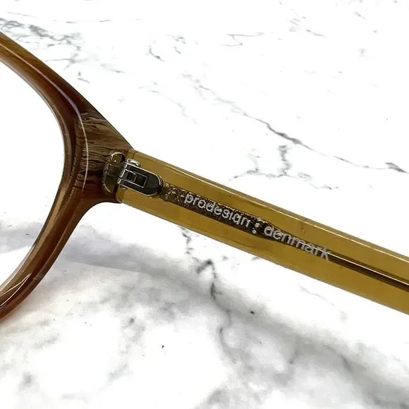Prodesign Denmark 1744 c.5024 Eyeglasses Brown Full Rim Frames 52-16-140